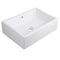 Novatto Rectangular White Porcelain Sink with Overflow NP-018131 - alternate 4